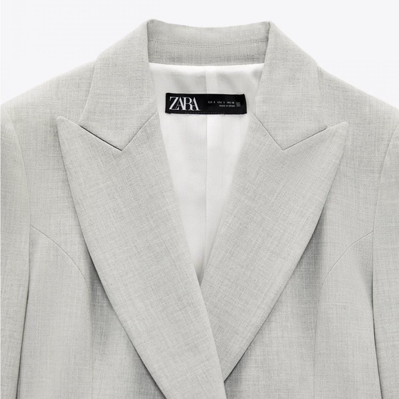 ZARA TAILORED DOUBLE BREASTED BLAZER - Picture 4 of 5